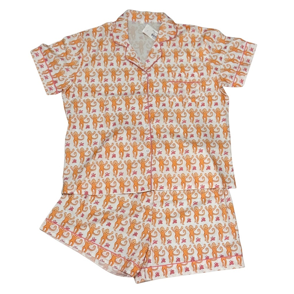 Women’s Pajamas with Orange and Pink Pattern